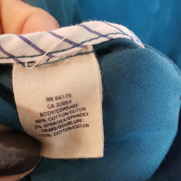 Maeve Teal Ruffle Dress w pockets Size 10 SOLD - Picture 9 of 9